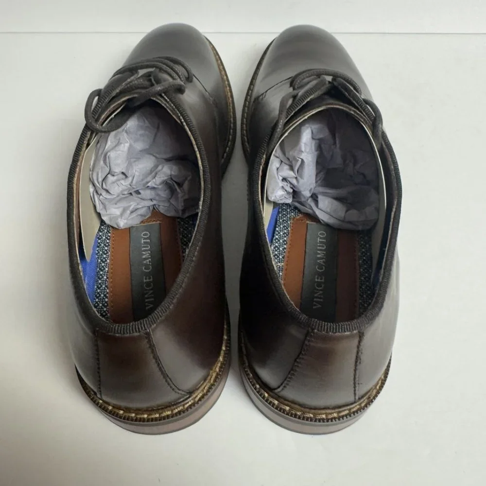 Vince Camuto Mens Lyre Oxford Mocha Size 8 M